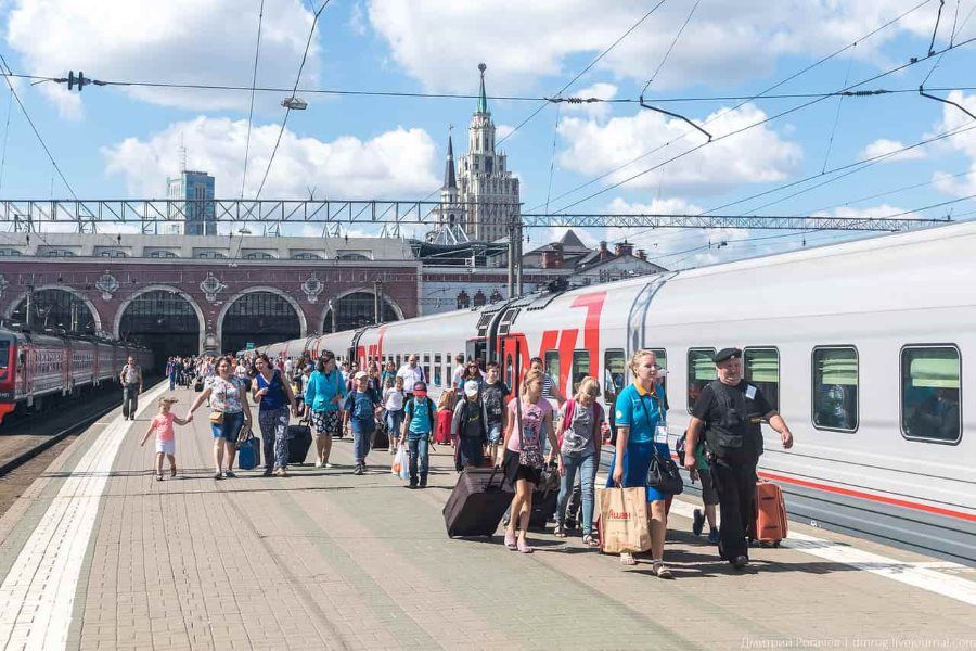 На Казанском вокзале в Москве