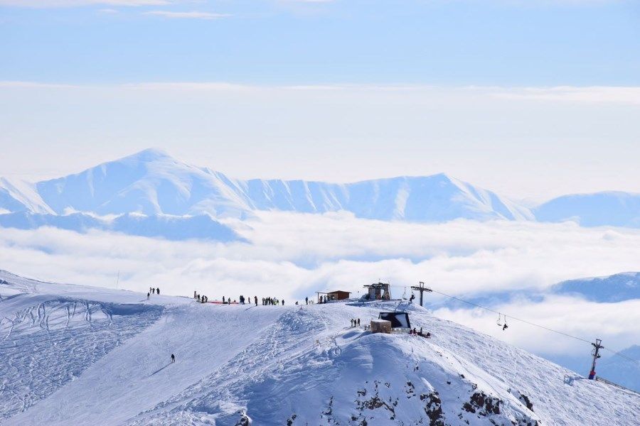Одна из вершин курорта Гудаури